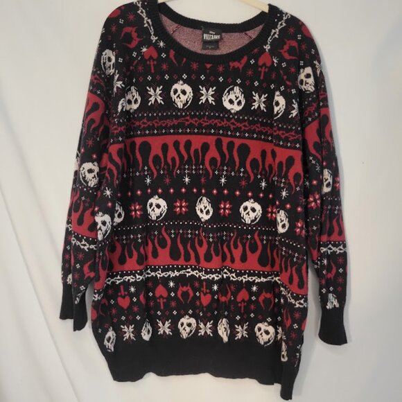 Disney Villains NIghtmare Before Christmas Sweater 4x PLUS - Picture 1 of 6